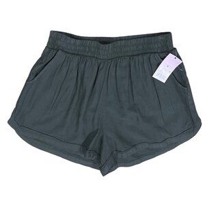 Wild Fable Womens Black Relaxed Fit Shorts With Elastic Waist & Pockets Size S